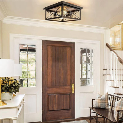 Modern LED Ceiling Lights Industrial Iron Black Nordic Minimalist Home Decoration Living Room Dining Room Ceiling Lamps Lighting