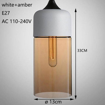 Nordic Modern Loft Hanging Glass Pendant Light For Kitchen Bar Living Room Bedroom