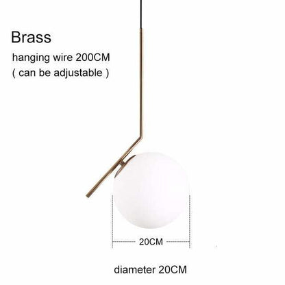 Modern Glass Ball Pendant Lights For Dining Room Indoor Home Kitchen Fixtures Hanging Lamp Bar Restaurant Decor Luminaire Lustre