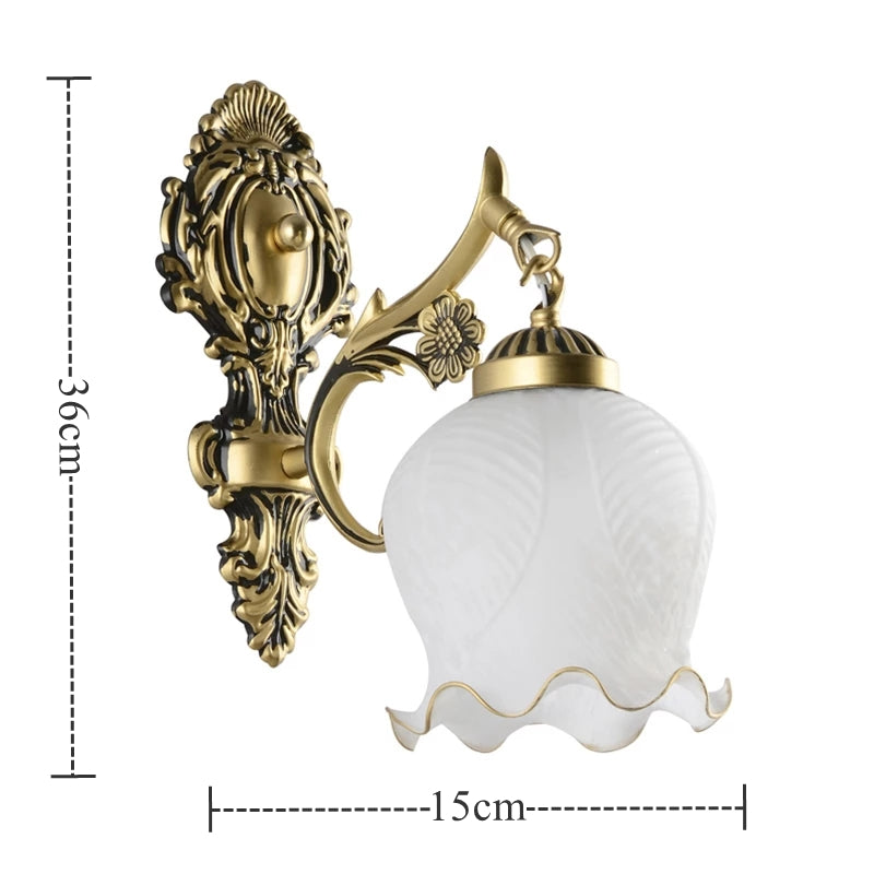 Petal Wall Lamp Bedside Gold Single-Head TV Background Wall Lamp Corridor Stair Light