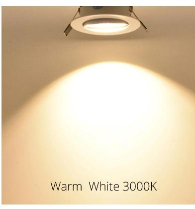 1pcs Spot led 1W 3W 4W 5W 7W Downlight Residential Dimmable Warm Nature Pure White Recessed LED Lamp Light Adjustable