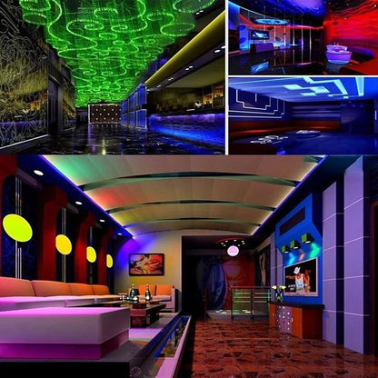15m 3x5m LED Light Strips RGB Tiktok Lights 5050 SMD 450 Leds 10mm Strip Fexible Light Led Tape not-waterproof DC 12V 450leds with 44key IR Remote Controller Kit