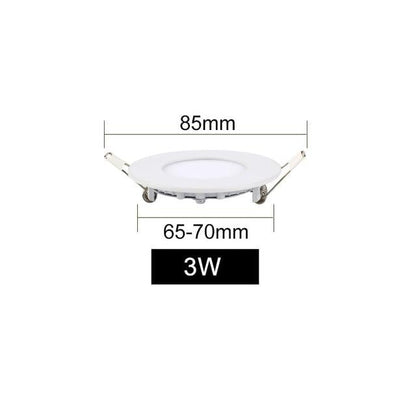 LED Panel Light 3W 4W 6W 9W 12W 15W 18W Ultra Thin Spot LED 110V Round Recessed Spot Light Lamp For Living Room