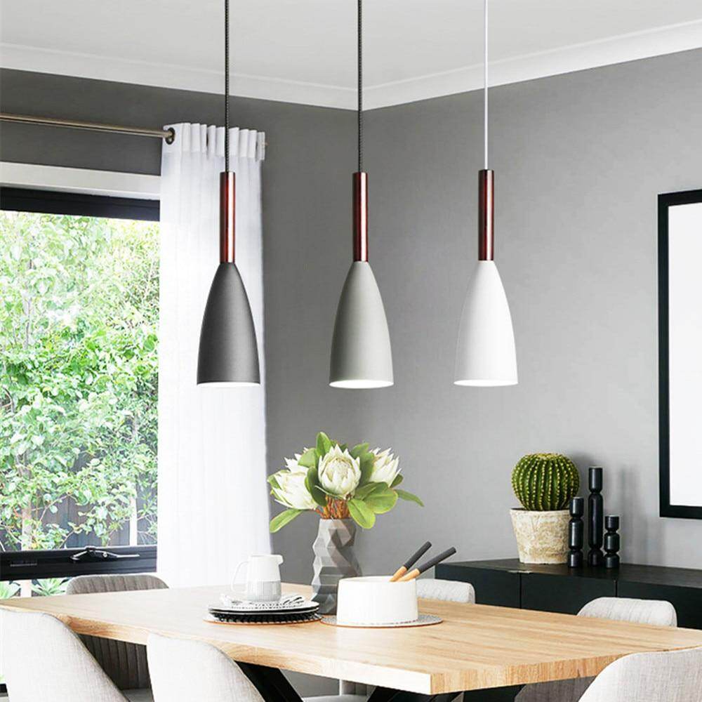 Nordic simple pendant light E27 LED modern  led hanging lamp for bedroom living room lobby restaurant bar Art creative lightings