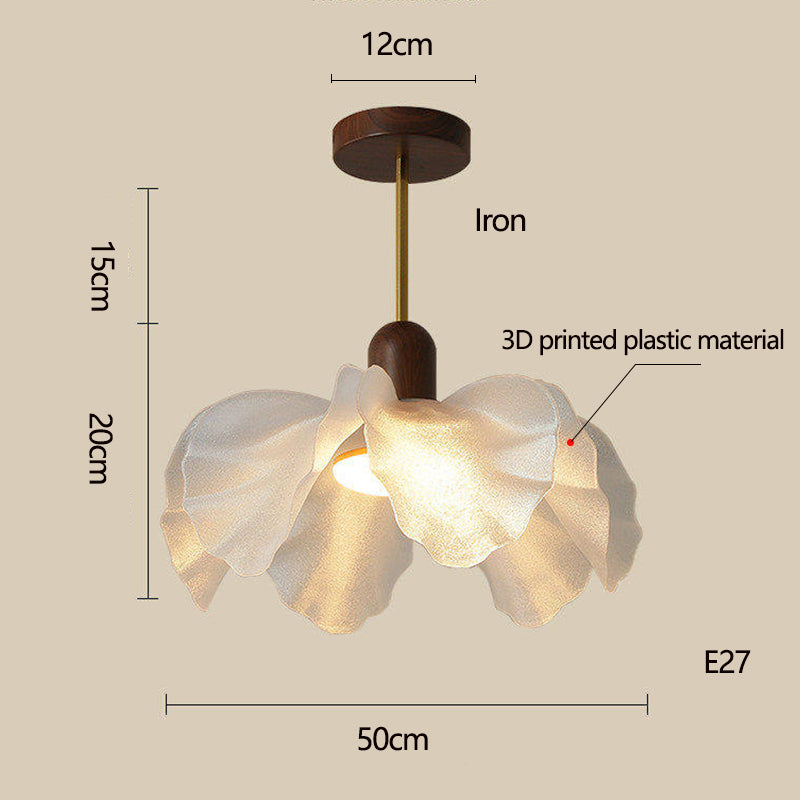 Retro Style Living Room And Dining Room Table Bedroom Lighting Pendant Lamp 3D Printed Plastic Atmosphere Lamp E27