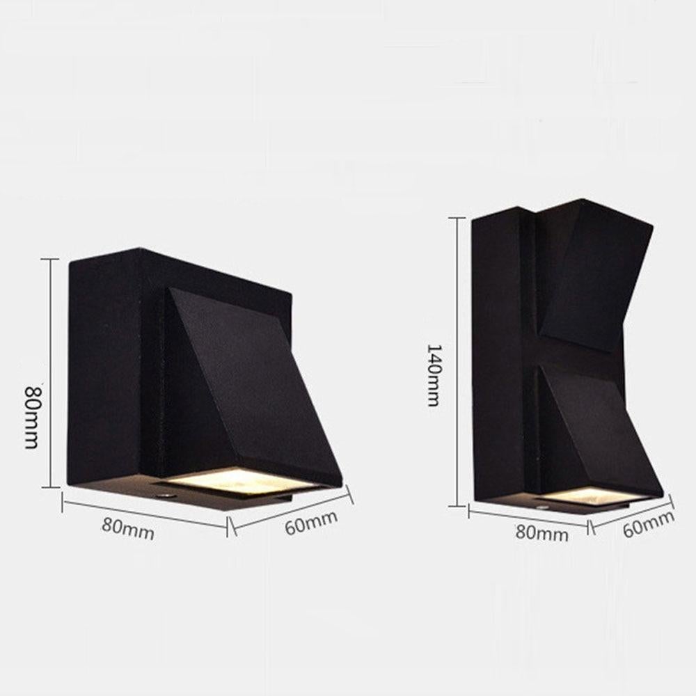 3W 6W Modern simple creative outdoor waterproof wall lamp LED courtyard lamps gate lamp terrace balcony garden wall light