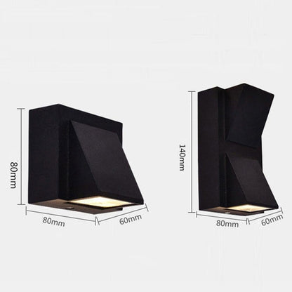 3W 6W Modern simple creative outdoor waterproof wall lamp LED courtyard lamps gate lamp terrace balcony garden wall light