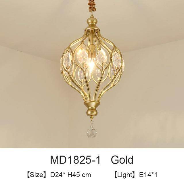 Nordic Crystal Pendant Lights Black Dining Table Lamp Hanging Light For Kitchen Living Room Bedroom Corridor Led Industrial Lamp