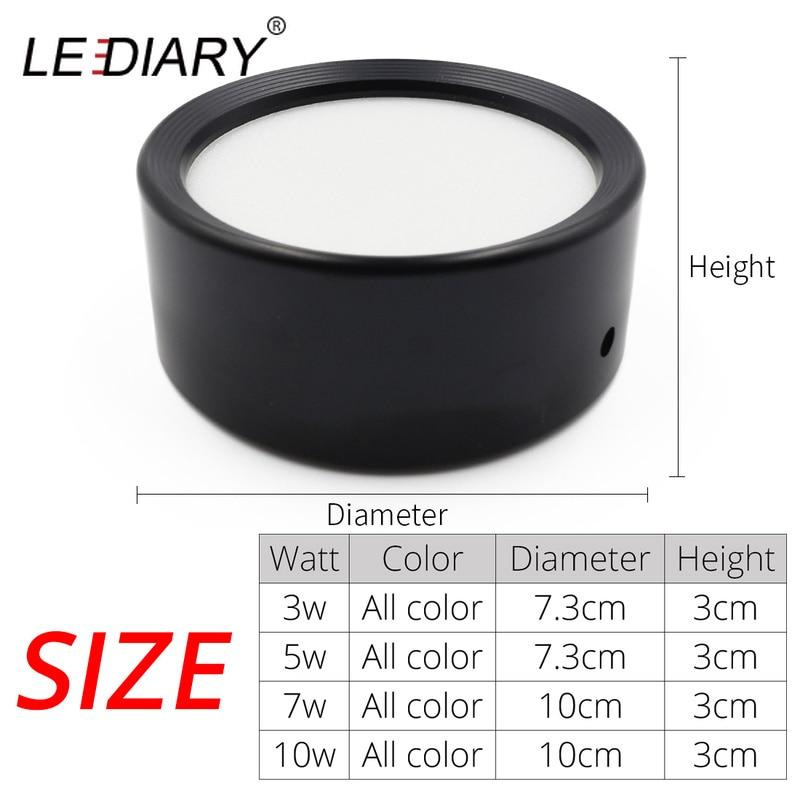 LEDIARY Surface Mounted LED Downlight 3W 5W 7W 10W Ceiling Lamps Ultra Thin Driverless LED Spot Lights Book Rack Lighting