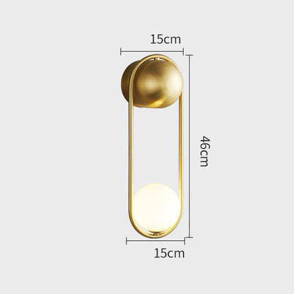 U-shaped Wall lamp Modern designer Creative Study Living room Bedroom Wall light Bedhead