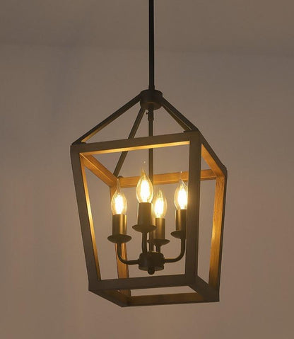 American Retro Four-headed Iron Chandelier