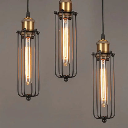 Industrial Style Creative Restaurant Small Chandelier American Retro Iron Bar Table Cafe Internet Cafe Industrial Style Lamp