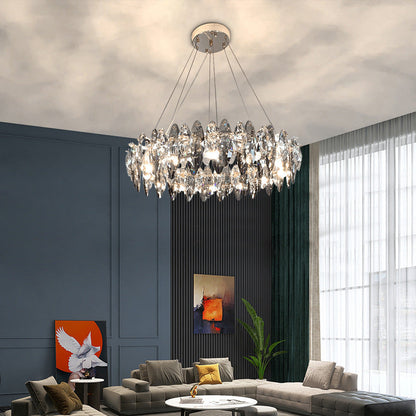 Luxury Crystal Chandelier Living Room Lamps Upscale Modern Lamps