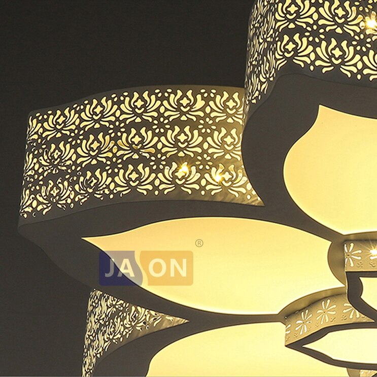 LED Modern Iron Acrylic Lotus Lamparas De Techo Ceiling Lights.LED Ceiling Light.Ceiling Lamp For Foyer Bedroom