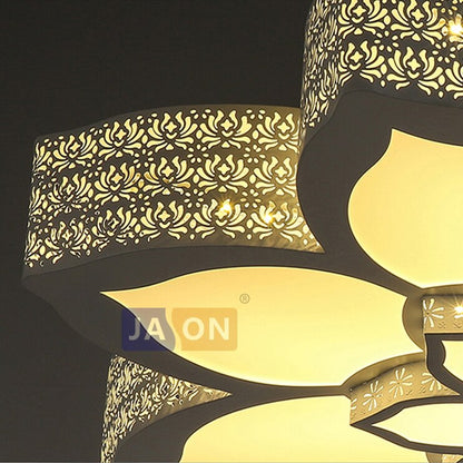 LED Modern Iron Acrylic Lotus Lamparas De Techo Ceiling Lights.LED Ceiling Light.Ceiling Lamp For Foyer Bedroom