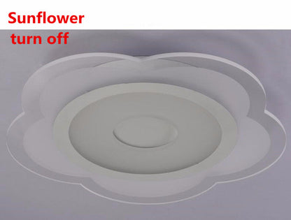 Modern Living Room Nodic Ceiling Lights LED Acrylie Flower Round Lamp Novelty Indoor Lighting Bedroom Light Fixture