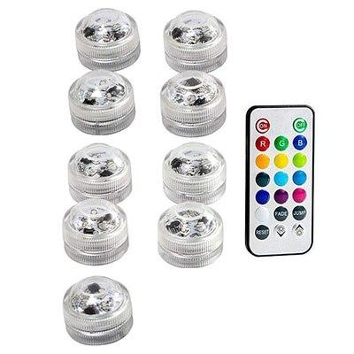 Waterproof SMD3528 Submersible LED Lights RGB Underwater Night Lamp Wedding Tea Light Vase Bowl Party Christmas Decoration light