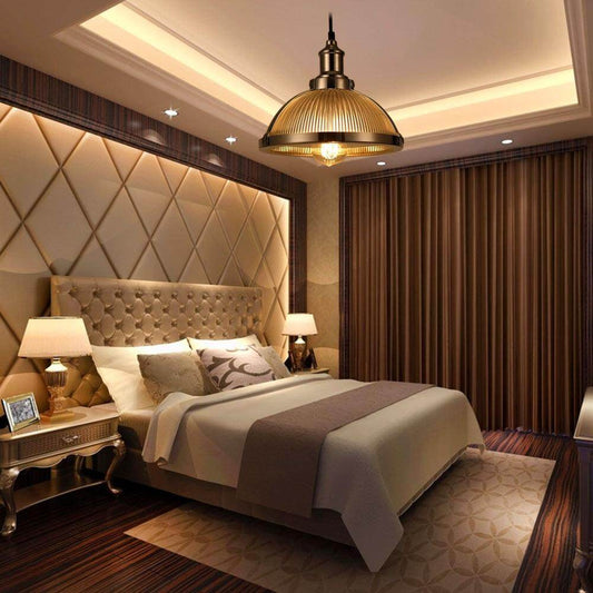 European American Industrial Retro Loft Vintage Pendant Lamp E27/E26 Edison Metal Glass Hanging Light For Bedroom Dining Room