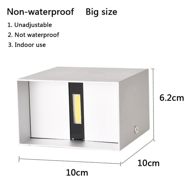 IP65 LED waterproof wall lamps 12W indoor and outdoor adjustable wall light courtyard porch corridor bedroom wall sconce