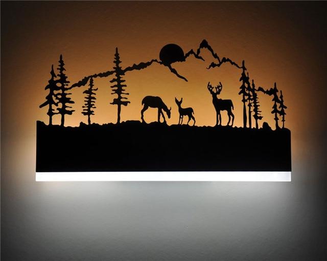 Led Wall Light Black Wall Lamp Sconce Lighting For Living Room Bedside Room Bedroom Lamp Wall Sconce Mirror Light Wall