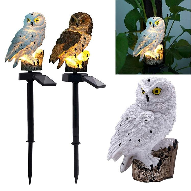 Solar power led garden light outdoor Waterproof energy panel lamp luz solar Owl lighting Path  Yard decoration for ping