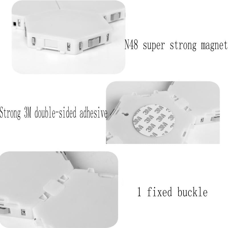 1-65 Pieces DIY Wall Lamp Touch Switch Quantum Lamp LED Hexagonal Lamps Modular Creative Decoration Wall Lampara