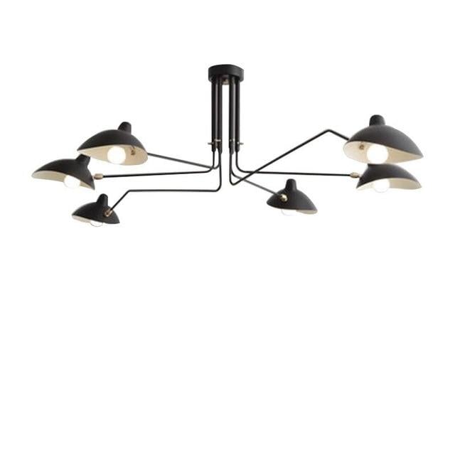 Retro Serge Mouille Pendant Lights Nordic Industrial Simple LED Spider adjustable Lamp Living Bedroom Luminaire Industrial Lamp