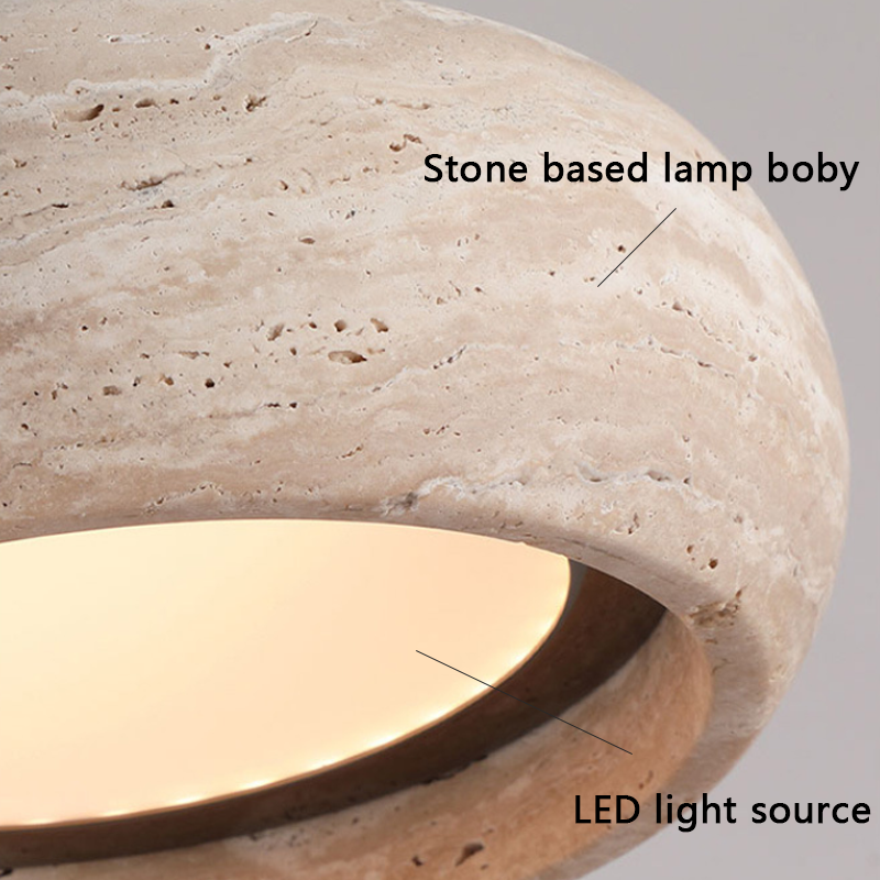 Modern LED Pendant Lights Travertine Pendant Lights Natural Stone Pendant Lamp