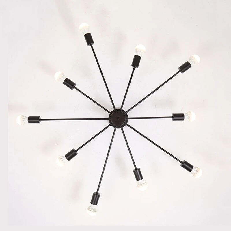 Modern Unique Novelty Painted Ceiling Lamps E27 LED 2 Styles Ceiling Lights For Living Room Bedroom Restaurant Kitchen Cafe