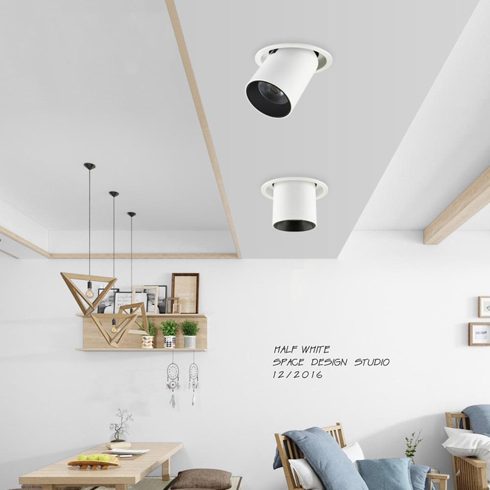 NEW LED spot lights embedded ceiling lamp 12W 10W 7W living room simple Nordic Adjustable and Rotate CREE COB downlight
