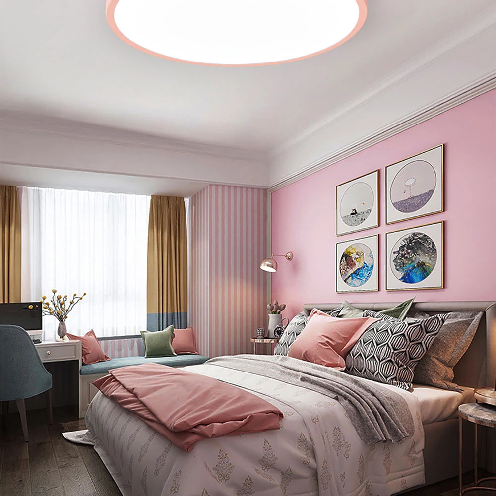 LED Ceiling Lamp Round 5cm Super Thin Surface Mounted Ceiling Light Living Room Bedroom Kitchen Macaroon Ceiling Hotel Lighting