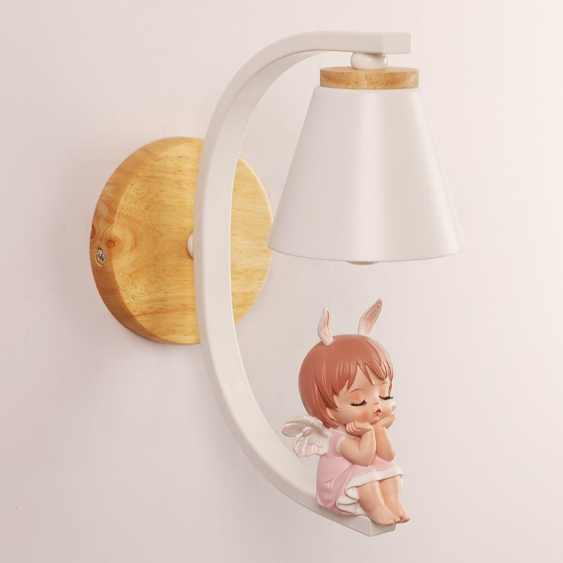 Children's Room Cartoon Wall Lamp Small Living Room Bedroom Bedside Lamp Corridor Wall Light