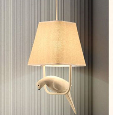 Creative Cloth art bird  LED pendant lights for  children room restaurant kitchen decoration hanging lamp hotle lamp