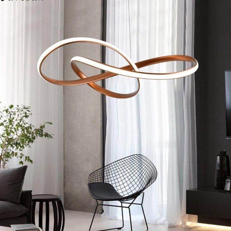 New Design Gold Hanging Pendant Lamp 60W For 10-15Square Meters Bedroom Pendants Led Kitchen Led LightPendant Lamp