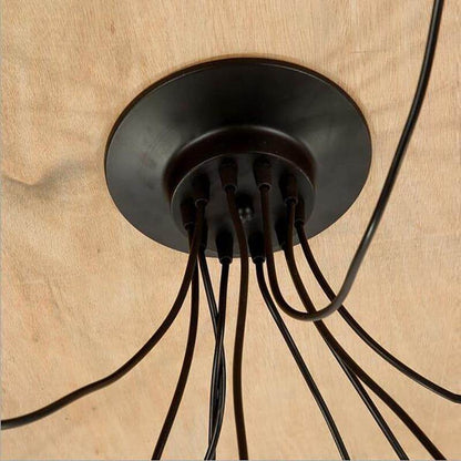 Modern Big Spider Industrial Black Vintage Pendant Lamp Loft Led 14 Heads E27 Hanging Lights For Living Room Restaurants Kitchen