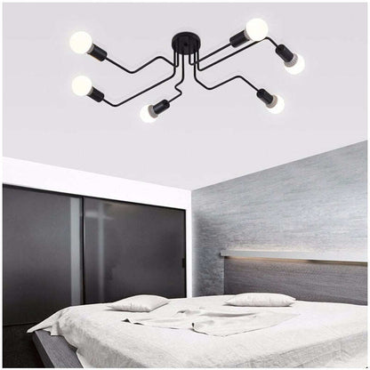 Vintage Ceiling Lights Iron Personality Ceiling Lights for Living & Bed Room