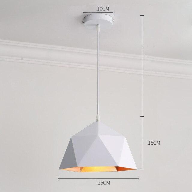 Modern minimalist design pendant lamp Nordic creative colorful led lamp home lighting bar restaurant iron solid wood lamp living