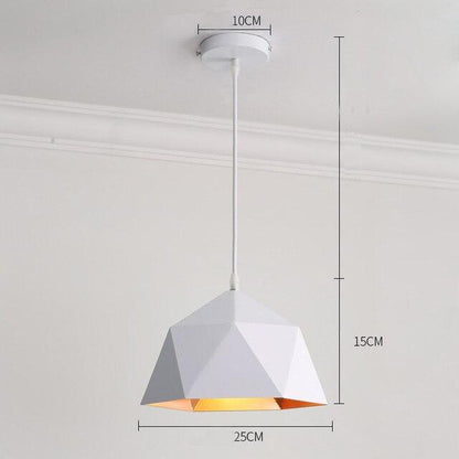 Modern minimalist design pendant lamp Nordic creative colorful led lamp home lighting bar restaurant iron solid wood lamp living