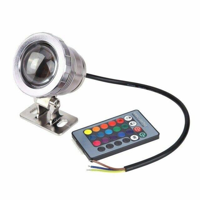 Waterproof RGB LED Flood Light Underwater Fountain Pool Pond Aquarium Spotlight Bulb Lamp Outdoor Garden AC DC  15W