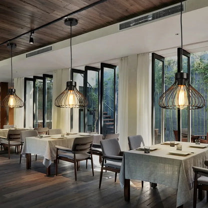 Flush Mount  Ceiling Down Light Retro Pendant Lamp  Black Walkway Kitchen Home Decor