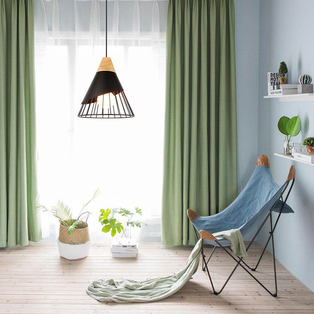 Nordic Pendant Light Woden Pendant Lamp For Home Lighting Modern Hanging Lamp Aluminum Lampshade LED Bulb Kitchen Light E27