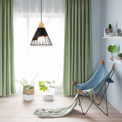 Nordic Pendant Light Woden Pendant Lamp For Home Lighting Modern Hanging Lamp Aluminum Lampshade LED Bulb Kitchen Light E27