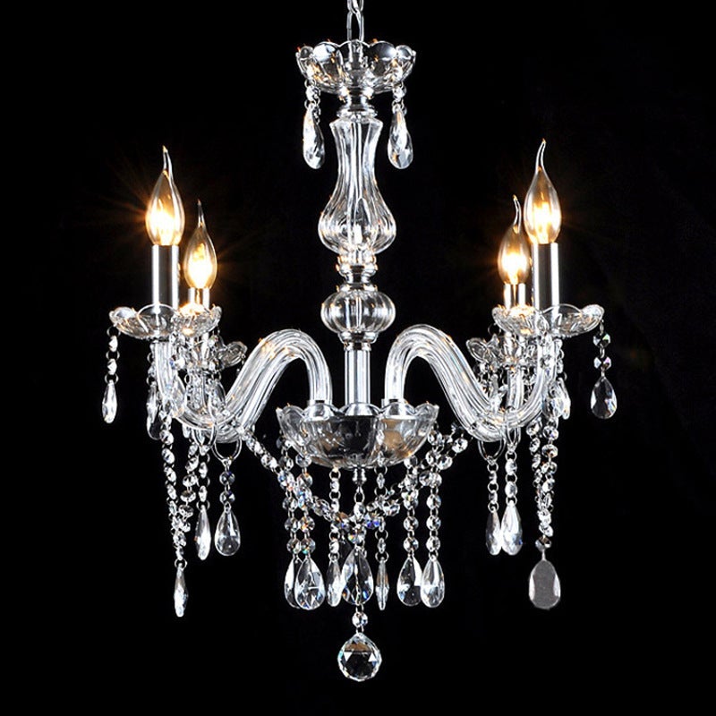 Bedroom Living Room Lamp Hotel European-style Crystal Lamp Restaurant Chandelier Creative Lamps