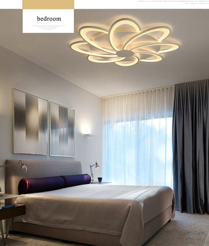 White Finished Modern LED Ceiling Lights For Living Room Bedroom Fashion Led Modern Home Lighting Fixtures