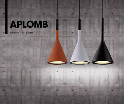 LED  Pendant Lights Imitation Concrete Resin Hanging Lamp Black White Red /Grey For Restaurant Bedroom Home Decor Lighting
