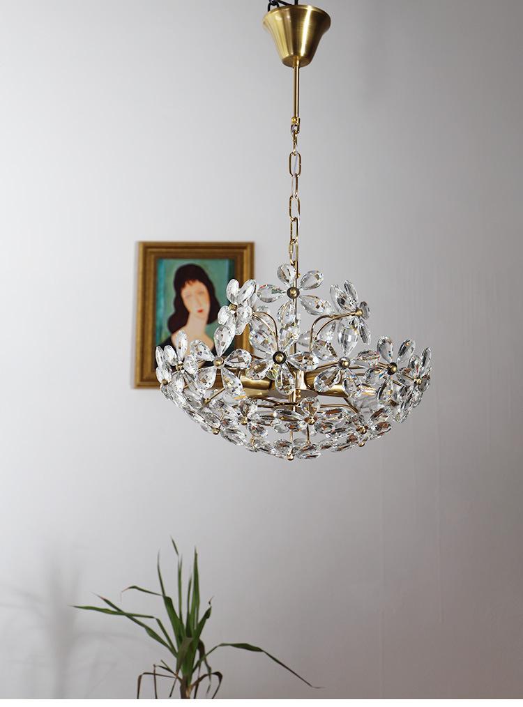 Crystal Chandelier Garden American Retro Style Lamps