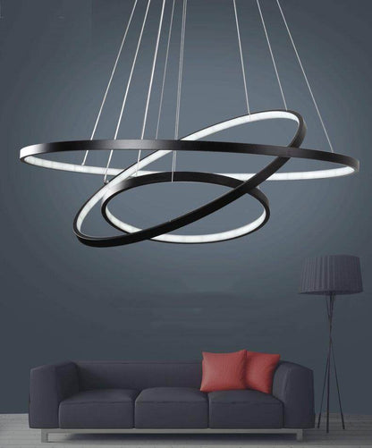 Modern Pendant Lamp Hanging Light Living Room Dining Shop Decoration Modern Hanging Lamp Large Ring Acrylic Pendant Light