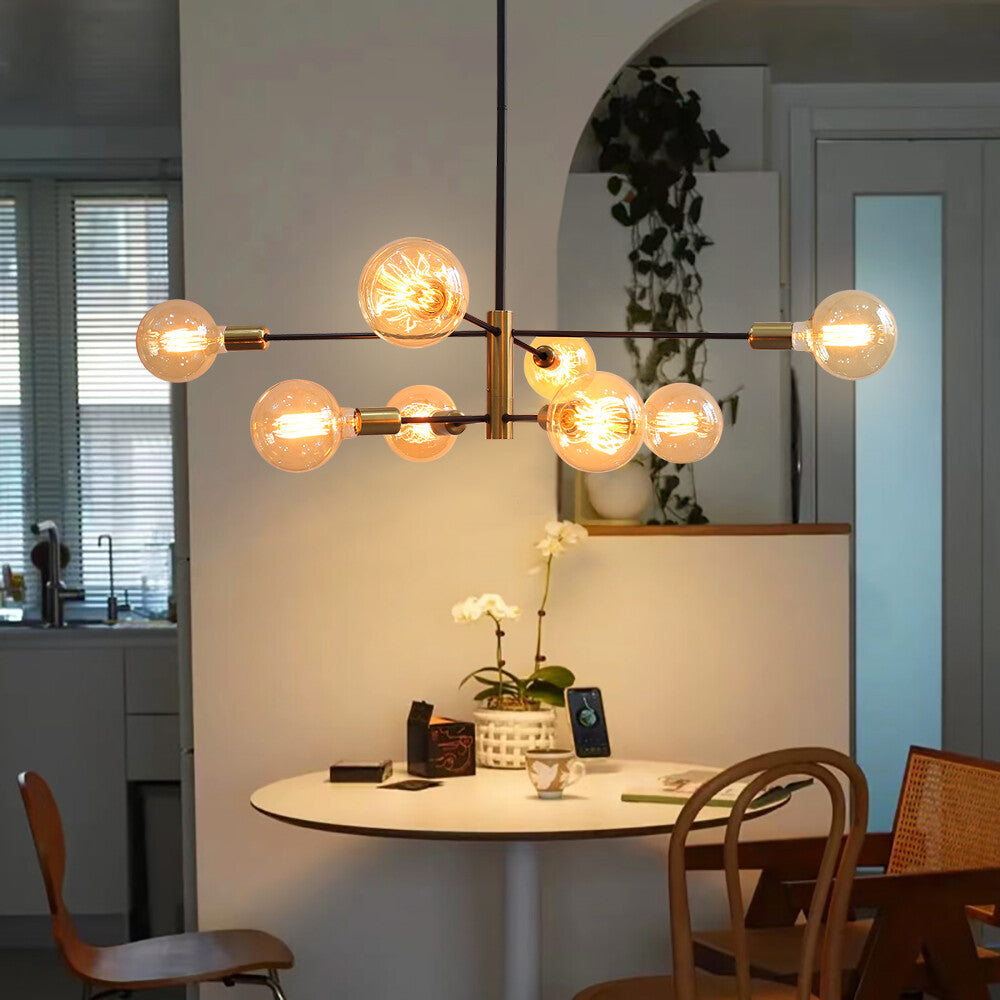 Nordic Modern Chandelier Hanging Lamps For Ceiling Home Decor Living Room Bedroom Pendant Indoor Fixtures E27 G95 G125 Milk Bulb