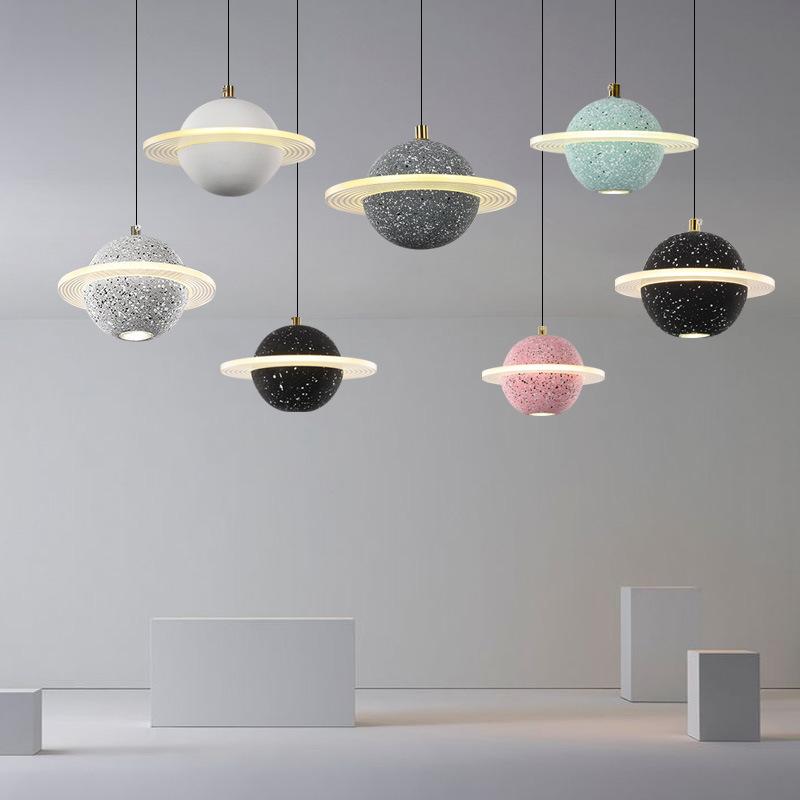 Planet Chandelier Creative Personality Restaurant Bar Simple Bedside Lamp