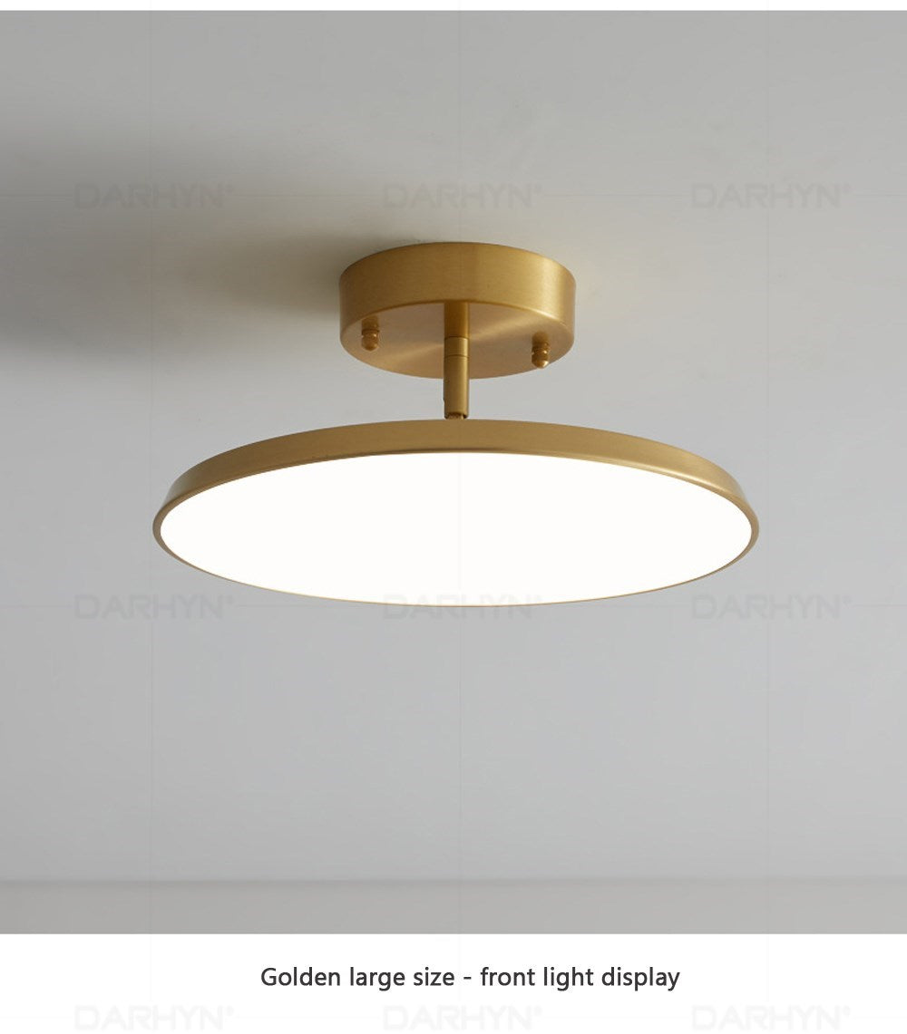 Modern LED Ceiling Light For Living Dining Room Aisle Lamp Rotatable Corridor Balcony Round Copper Light Home Decoration Fixture
